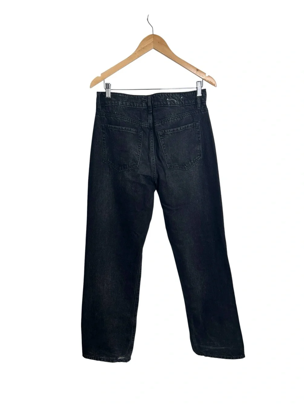 GARAGE Cinder Black Denim Slouchy Straight Leg Jean Women’s Size 5/27 - Picture 5 of 8